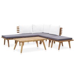 6 Piece Garden Lounge Set Solid Acacia Wood
