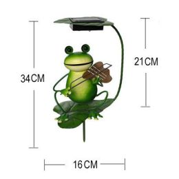 Solar Lamp Outdoor Lawn Lamp Lawn Lamp Ground Plug Lamp Frog Garden Decoration Lamp (Option: )
