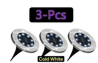 1-16 Pcs LED Solar Power Flat Buried Light In-Ground Lamp Outdoor Path Garden (Option: )