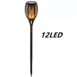 Solar Flame Flickering Garden Led Light Ip65 Outdoor Solar Tiki Torch Light Spotlights Landscape Decoration Led Lamp (Option: )